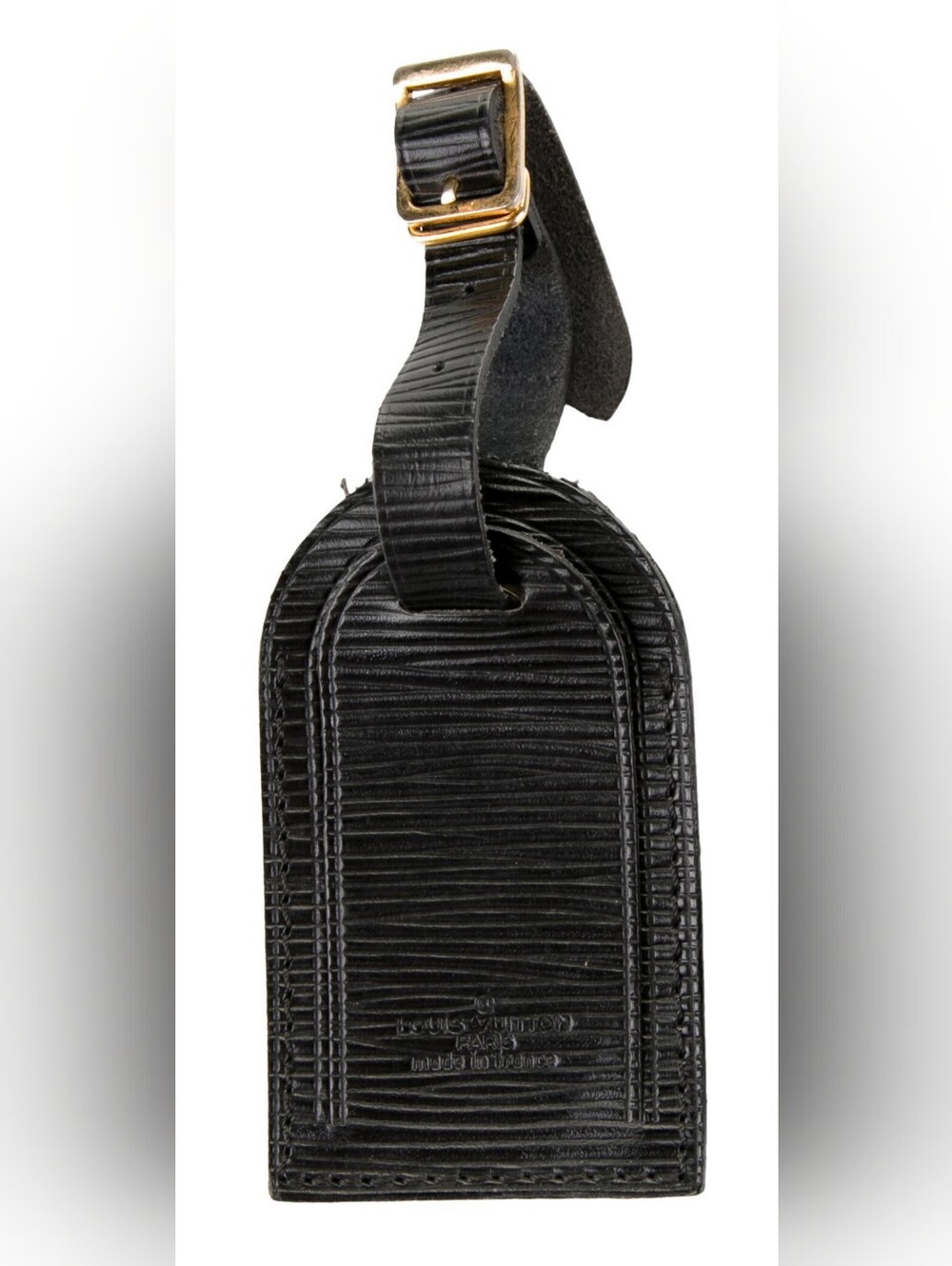 Louis Vuitton Black Leather Epi Luggage Tag NWOT